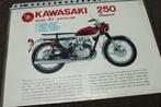 Kawasaki 250 Samurai model A1 verkoop folder brochure, Motoren, Handleidingen en Instructieboekjes, Ophalen of Verzenden, Kawasaki