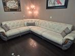 Luxe Italiaanse hoekbank met slaap- en opbergfunctie, Huis en Inrichting, Luxe, Hoekbank, 75 tot 100 cm, Ophalen of Verzenden
