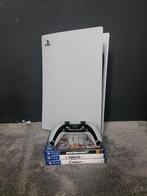 Playstation 5 disc editon + 3 Games, Ophalen of Verzenden, Zo goed als nieuw, Playstation 5