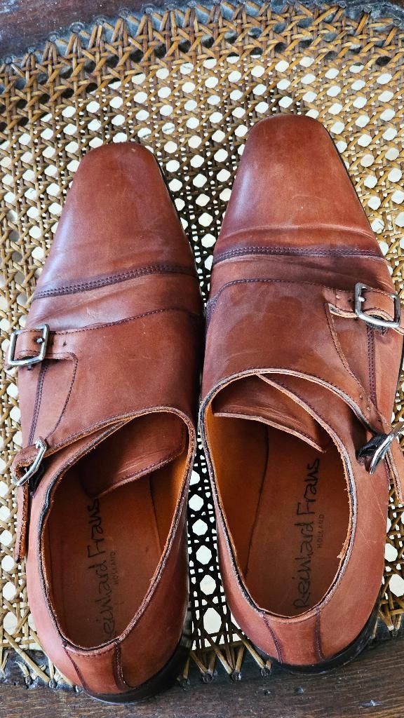 Top herenschoen leder Reinhard Frans Maat 42, Kleding | Heren, Schoenen, Loafers, Reinhard Frank, Bruin, Ophalen of Verzenden