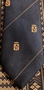 Schiedam Gemeente stropdas met doorlopend wapen, Ophalen of Verzenden, Nieuw, Blauw