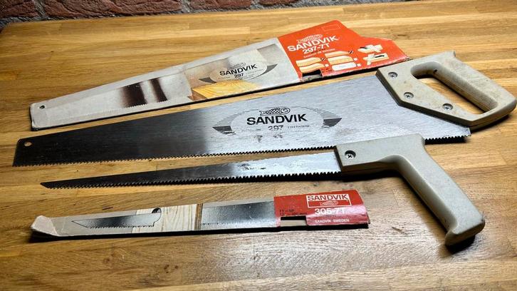 Sandvik handzaag en schrobzaag, Doe-het-zelf en Verbouw, Gereedschap | Handgereedschap, Gebruikt, Ophalen