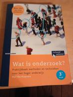 Wat is onderzoek 3e druk, Verzenden, HBO, Zo goed als nieuw, Nel Verhoeven