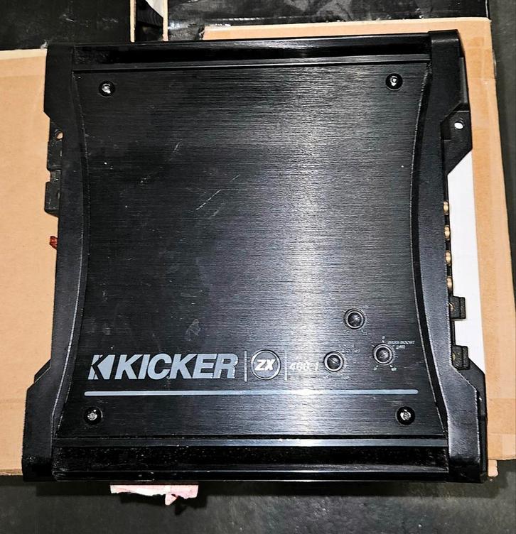 Kicker ZX400.1 Monoblok Versterker, Auto diversen, Autoradio's, Gebruikt, Ophalen of Verzenden