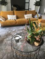 Bank en poef, 300x100x75 okergeel merk martinez cardona, Huis en Inrichting, 100 tot 125 cm, 300 cm of meer, Ophalen of Verzenden