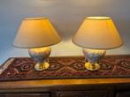 Set van 2 Vintage Tafellampen, Ophalen, Gebruikt, Stof, Minder dan 50 cm