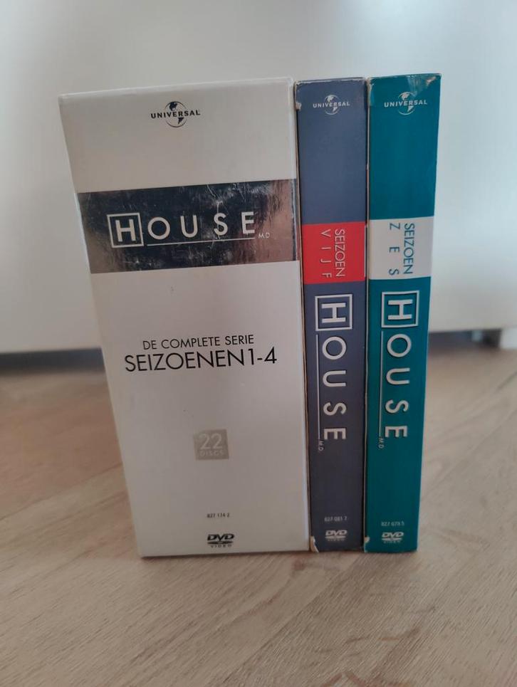 House MD DVD Box Seizoen 1-6, Cd's en Dvd's, Dvd's | Tv en Series, Zo goed als nieuw, Drama, Boxset, Vanaf 12 jaar, Ophalen of Verzenden