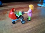 Playmobil zwangere moeder met tweelingwagen, Ophalen of Verzenden, Zo goed als nieuw