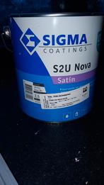 Sigma S2U Nova Satin - Agaatgrijs 2.5L, grijs RAL 7038., Ophalen of Verzenden, Zo goed als nieuw, Lak, Grijs