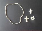 Ketting en hangertjes (zoetwaterparels), Verzenden, Nieuw, Wit, Overige materialen