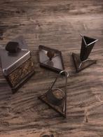 Rook setje pijphouder pijp roken asbak blik tabak antiek, Verzamelen, Rookartikelen, Aanstekers en Luciferdoosjes, Ophalen of Verzenden