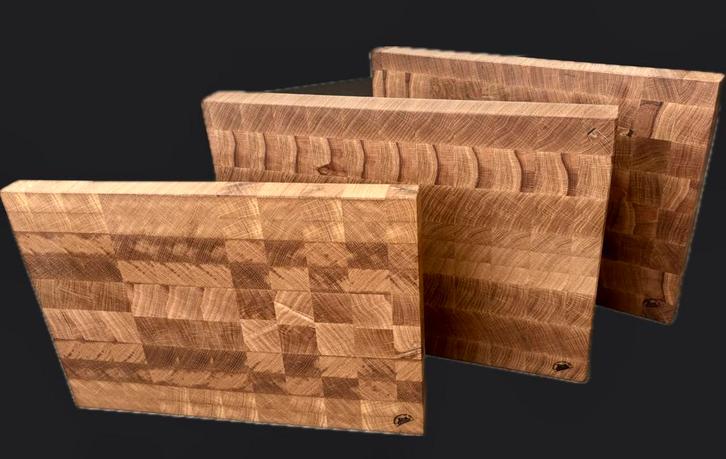 Luxe snijplank eiken kopshout groot (45x30x4cm), Huis en Inrichting, Keuken | Keukenbenodigdheden, Nieuw, Ophalen of Verzenden