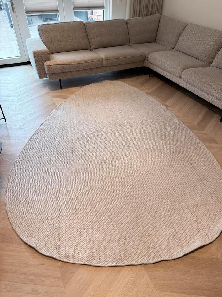 Montel Organisch Wollen Vloerkleed, Huis en Inrichting, Stoffering | Tapijten en Kleden, Zo goed als nieuw, 150 tot 200 cm, 200 cm of meer