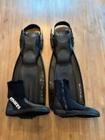 Vinnen maat S met laarsjes maat 5, Ophalen of Verzenden, Zo goed als nieuw, Zwem- of Duikvliezen