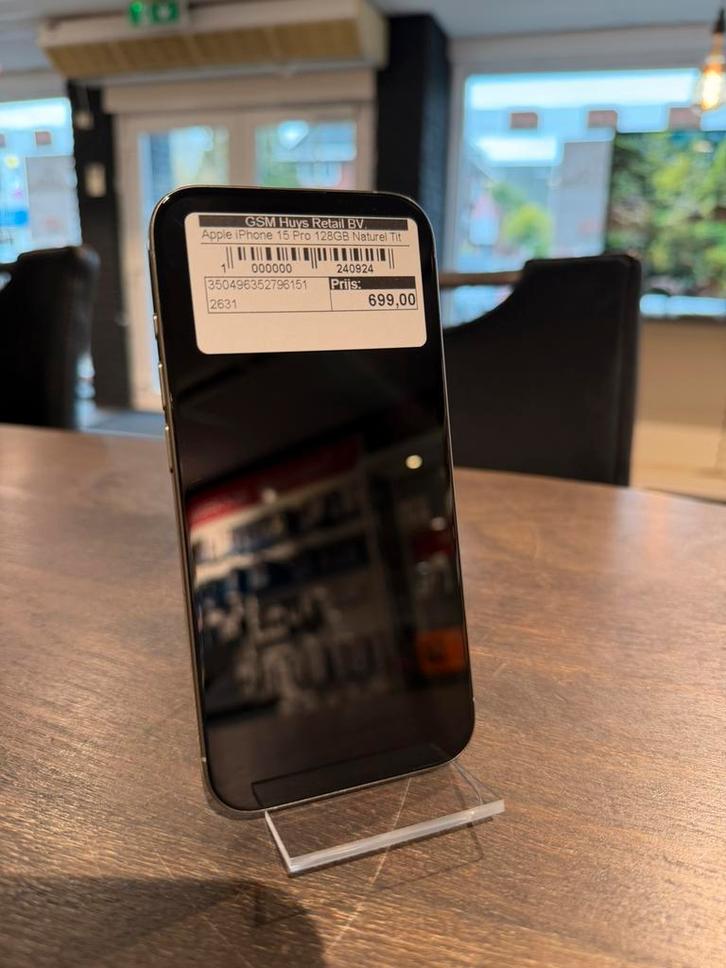 GSM Huys - Apple iPhone 15 Pro 128GB Naturel Titanium, Telecommunicatie, Mobiele telefoons | Apple iPhone, Zo goed als nieuw, 128 GB