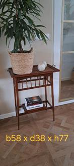 Theetafel vintage, Ophalen, Gebruikt, 25 tot 50 cm, Rechthoekig