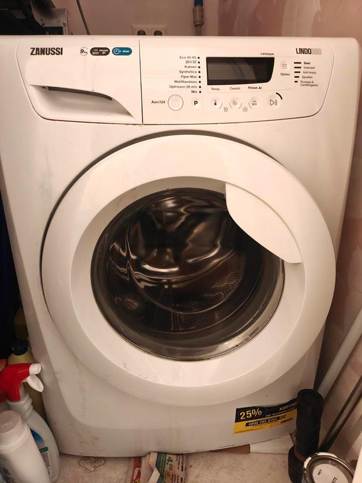 Zanussi LINDO500 Wasmachine nieuw model (9kg), Witgoed en Apparatuur, Wasmachines, Gebruikt, Voorlader, 8 tot 10 kg, 85 tot 90 cm