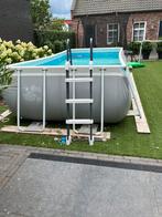 Intex zwembad 488cm x 244cm x 107cm met nieuwe zandfilter, Gebruikt, 200 tot 300 cm, 80 tot 120 cm, Ophalen of Verzenden