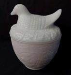 Avon melkglazen zalfpot 'Duif', Ophalen of Verzenden