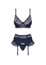 Obsessive ``Drimera`` Lingerie Set Maat S/M Kleur Blauw 700, Obsessive, Ophalen of Verzenden, Blauw, Setje