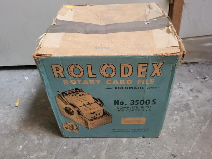 Rolodex Rotary Card File – Model 3500-S (compleet), Huis en Inrichting, Woonaccessoires | Kisten, Minder dan 50 cm, Minder dan 50 cm