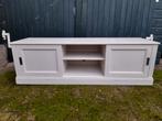 Landelijk tv meubel/kast met schuifdeuren, Ophalen, 25 tot 50 cm