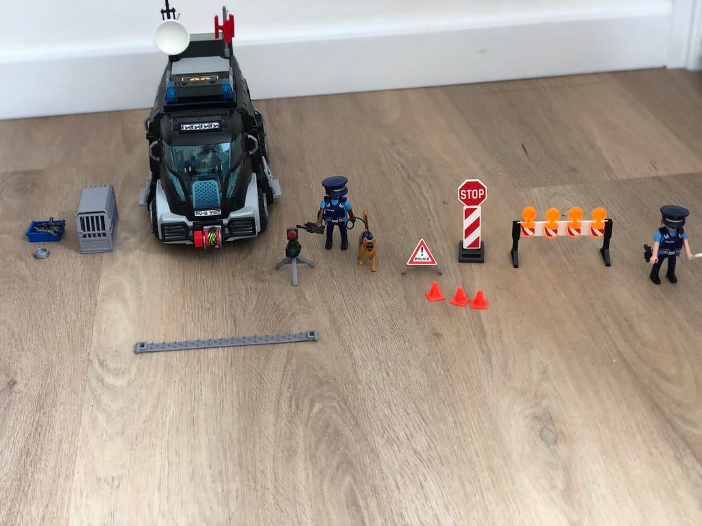 Playmobil Politie Truck met Accessoires en Extra Set, Ophalen, Gebruikt