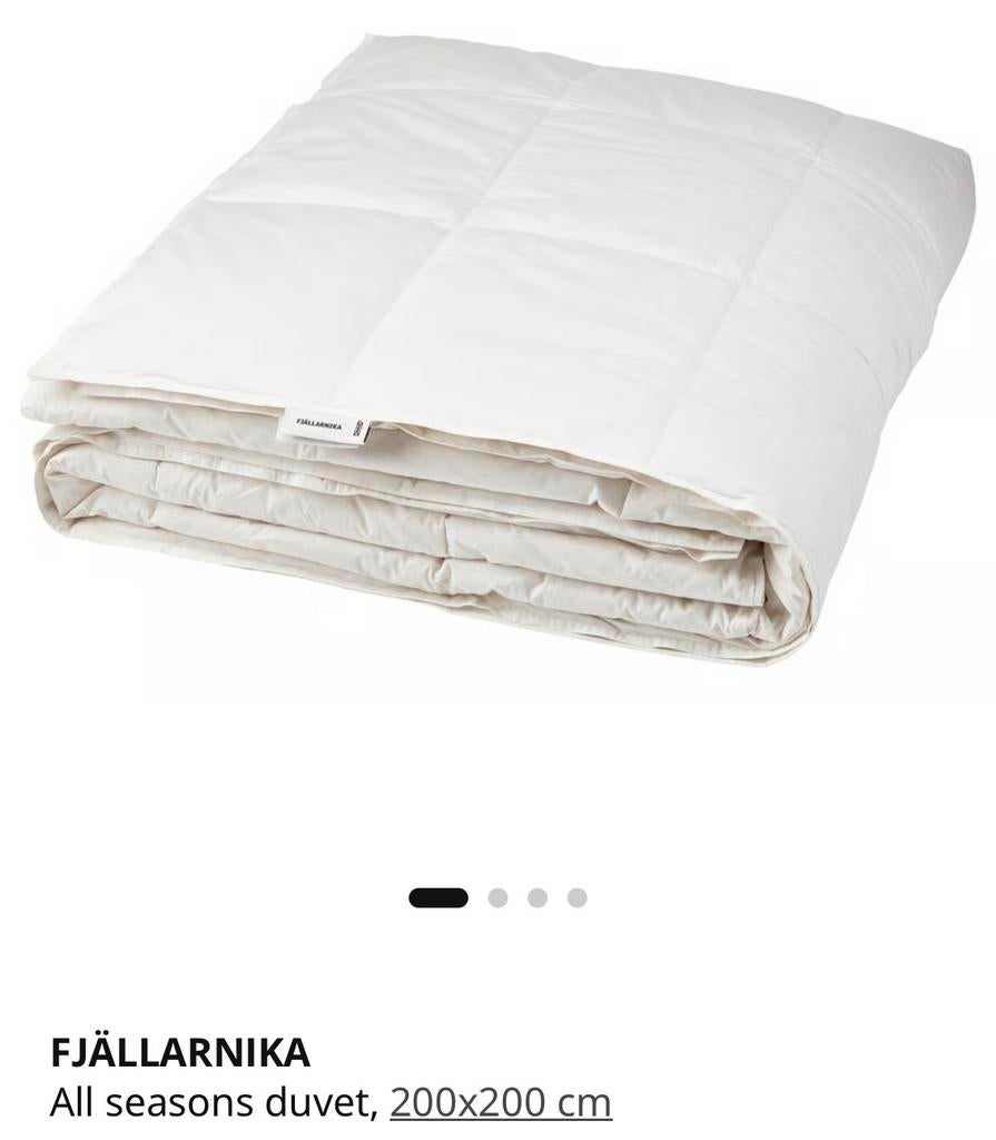 IKEA FJÄLLARNIKA All-season dekbed  - Zo goed als nieuw, Ophalen, Wit, Tweepersoons, Deken of Dekbed