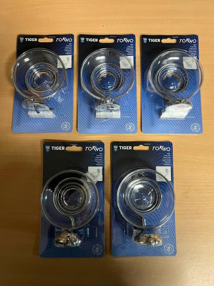 Tiger Torino luxe RVS zeepschaal zeephouder zeepbakje chroom, Doe-het-zelf en Verbouw, Sanitair, Nieuw, Overige typen, Chroom