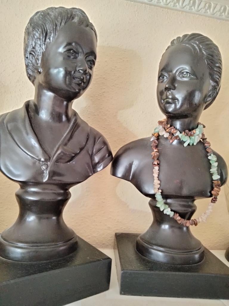 Bronzen beelden op marmer, Antiek en Kunst, Ophalen