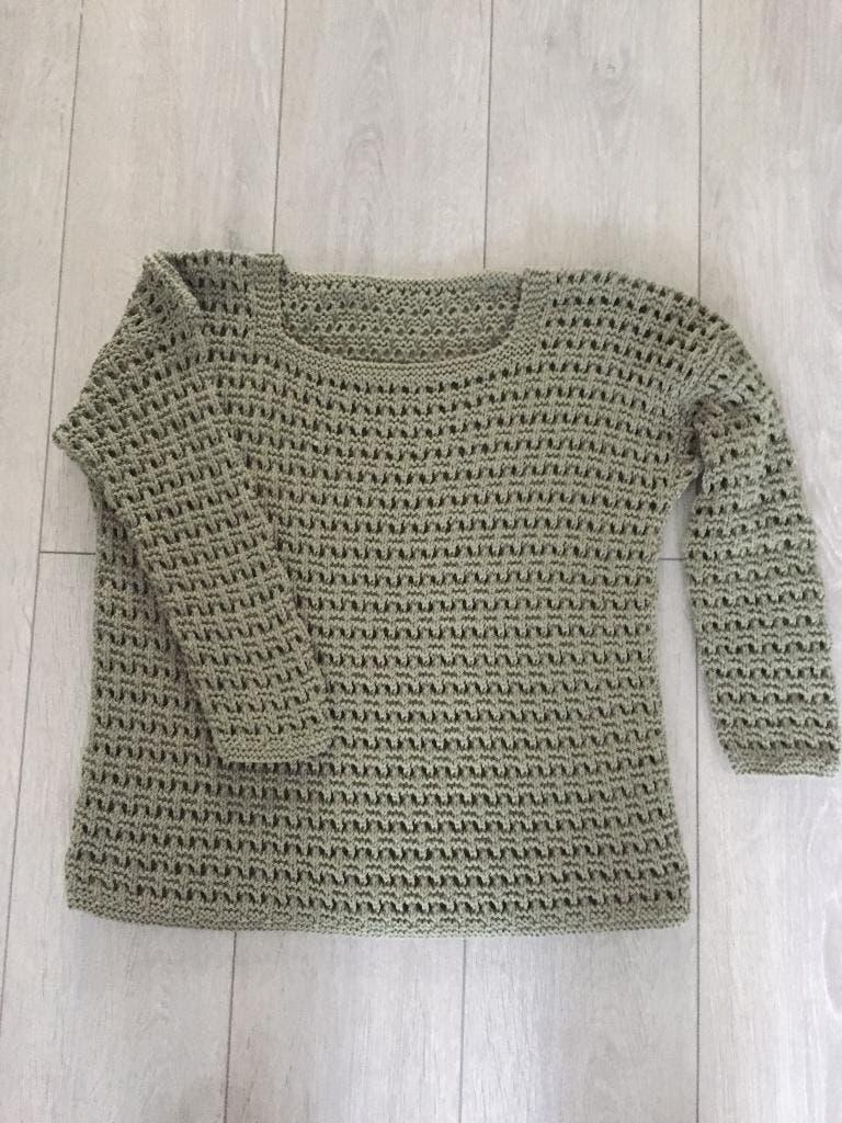 gebreide damestrui, Kleding | Dames, Truien en Vesten, Ophalen of Verzenden, Nieuw, Maat 38/40 (M), Groen