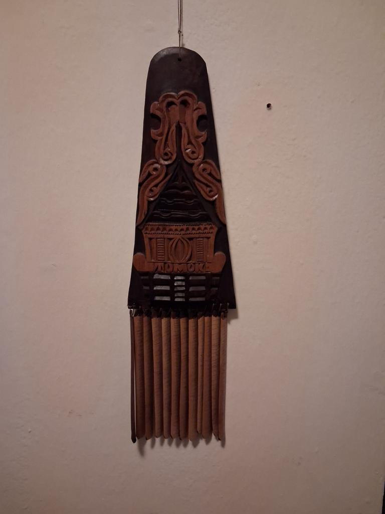 Batak Kalender – Handgesneden Hout & Bamboe – Horas & Tomok, Ophalen of Verzenden