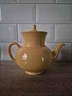 Gele theepot met filter plateel Gouda, Antiek en Kunst, Ophalen of Verzenden