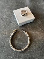 Silk zilveren set, Sieraden, Tassen en Uiterlijk, Armbanden, Ophalen of Verzenden, Zo goed als nieuw, Zilver