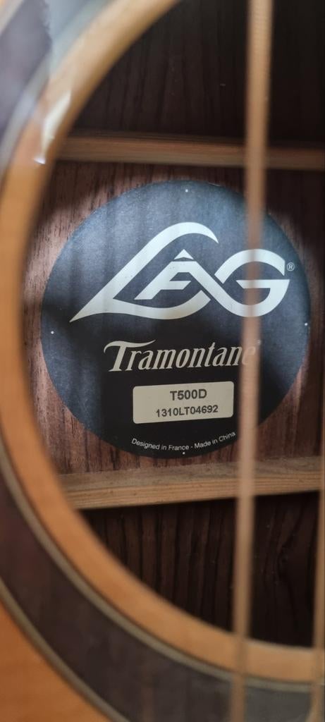 LAG Tramontane T500D Western Gitaar, Muziek en Instrumenten, Ophalen of Verzenden, Zo goed als nieuw, Western- of Steelstringgitaar