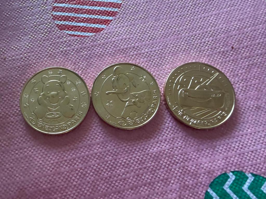 Disneyland Parijs Munten - Winnie de Poeh, Mickey, cars, Ophalen of Verzenden, Nieuw