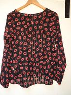 Blouse met lippenprint, Kleding | Dames, Ophalen of Verzenden