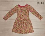 Groen/roze bloemenjurk, mt 104, Kinderen en Baby's, Kinderkleding | Maat 104, Ophalen of Verzenden, Meisje, Jurk of Rok