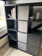 Kallax kast 4x3 met 4 dozen en 4 deurtjes, Ophalen, Gebruikt