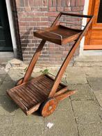 Vintage barcart tuin terras teak Oxford collection, Ophalen, Gebruikt, Rechthoekig, Teakhout