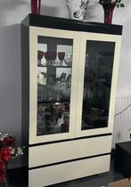 Vitrinekast met spiegel (evt. Met tv-meubel en dressoir), Ophalen, Gebruikt, Met deur(en), Minder dan 100 cm