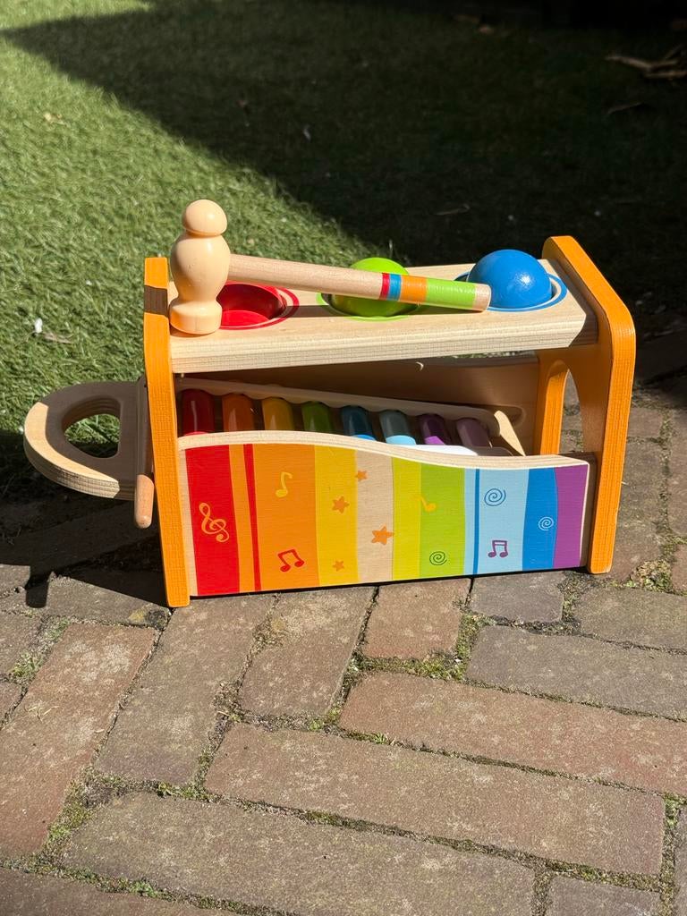 Houten Hamertje Tik Xylofoon Regenboog Muziek Speelgoed, Kinderen en Baby's, Speelgoed | Babyspeelgoed, Ophalen, Gebruikt, Overige typen