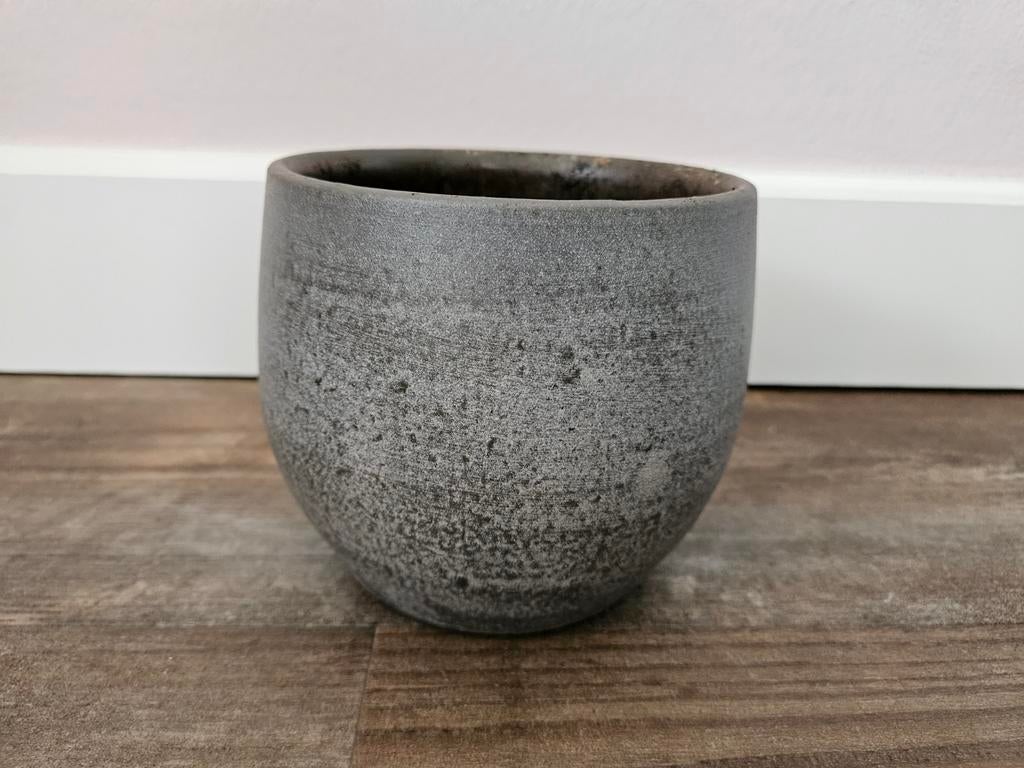 2 - bloempot Esra mistic grey D15H13, Ophalen, Overige materialen, Rond, Binnen