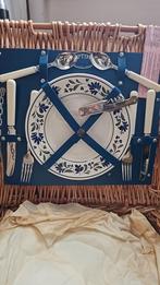 Optima -Picknickmand - wicker, keramiek, plastic, stof,, Ophalen, Nieuw