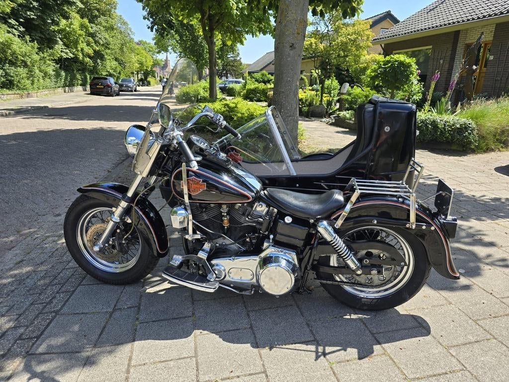 Harley Shovel Wide glide 1340 cc, gereviseerd, oldtimer., Motoren, Motoren | Harley-Davidson, 2 cilinders, 1340 cc, Chopper, Particulier