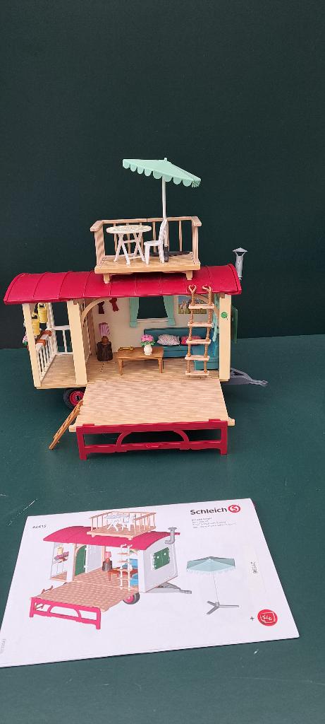 Schleich woonwagen, Ophalen of Verzenden, Zo goed als nieuw