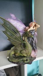 Fantasy beeldje: Elf met draak, Verzamelen, Beelden en Beeldjes, Ophalen of Verzenden