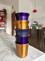 Nespresso Pixie Espresso Cups Set van 5 Paars Blauw Gold, Huis en Inrichting, Glas of Glazen, Ophalen of Verzenden, X, Overige stijlen