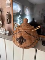 Rotan zeegras opbergmand mand, Huis en Inrichting, Woonaccessoires | Schalen en Manden, Ophalen of Verzenden, Zo goed als nieuw