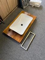 Wastafelblad met kom, Huis en Inrichting, Badkamer | Badkamermeubels, Ophalen, Overige typen, 50 tot 100 cm, Zo goed als nieuw